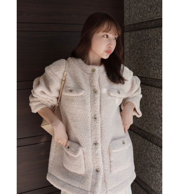 dazzlin「ボアフレンチブルゾン」|ブルゾン・スタジャン|