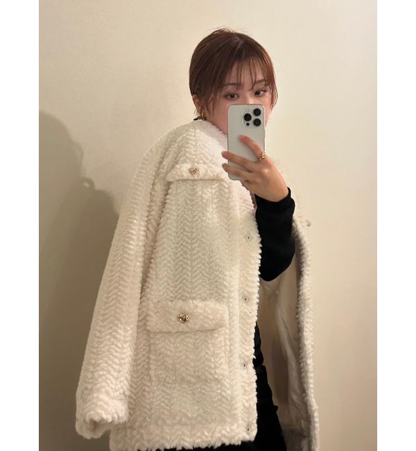 dazzlin「ボアフレンチブルゾン」|ブルゾン・スタジャン|