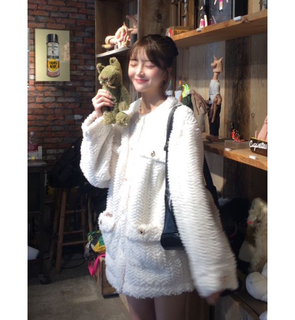 dazzlin「ボアフレンチブルゾン」|ブルゾン・スタジャン|