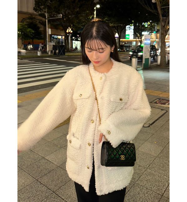 dazzlin「ボアフレンチブルゾン」|ブルゾン・スタジャン|