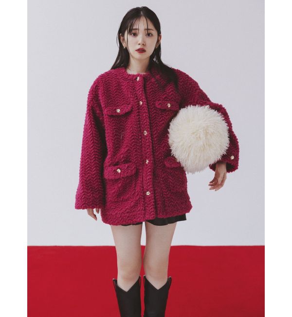 dazzlin「ボアフレンチブルゾン」|ブルゾン・スタジャン|