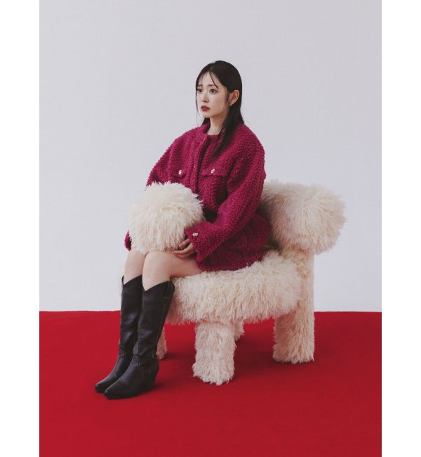 dazzlin「ボアフレンチブルゾン」|ブルゾン・スタジャン|