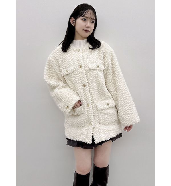 dazzlin「ボアフレンチブルゾン」|ブルゾン・スタジャン|