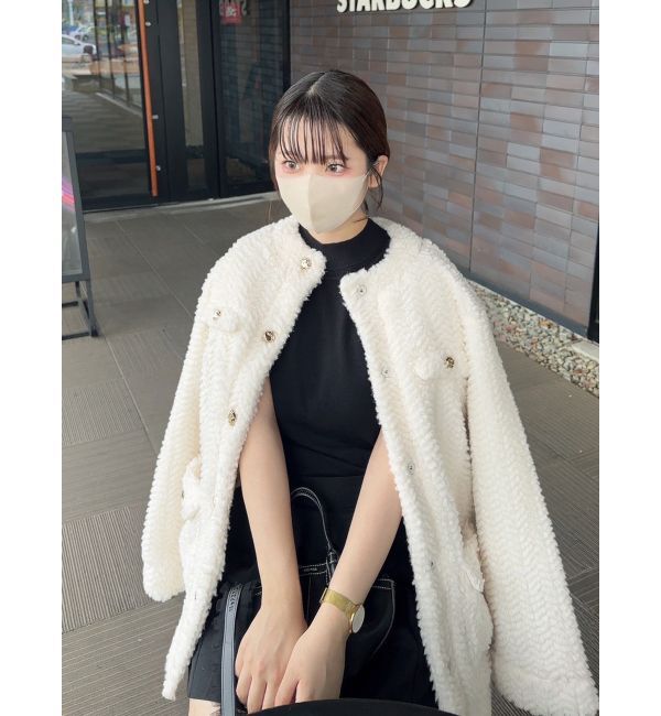 dazzlin「ボアフレンチブルゾン」|ブルゾン・スタジャン|