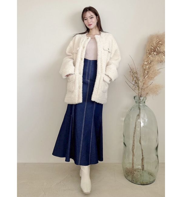 dazzlin「ボアフレンチブルゾン」|ブルゾン・スタジャン|