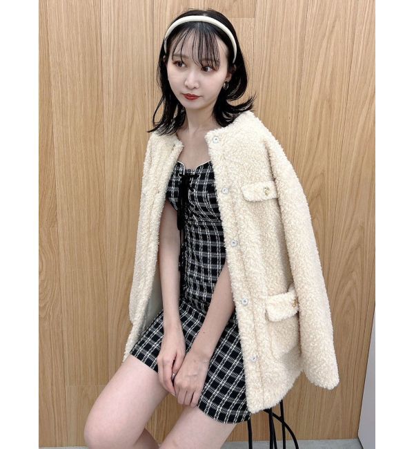 dazzlin「ボアフレンチブルゾン」|ブルゾン・スタジャン|