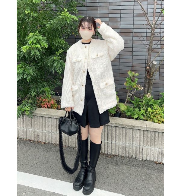 dazzlin「ボアフレンチブルゾン」|ブルゾン・スタジャン|