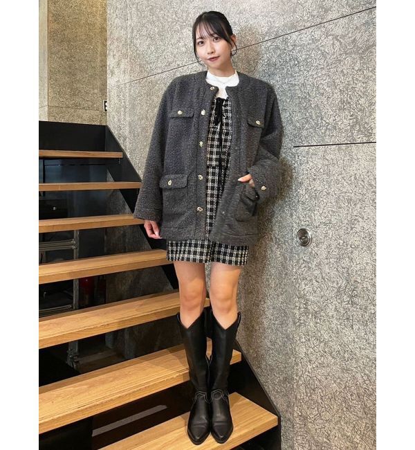 dazzlin「ボアフレンチブルゾン」|ブルゾン・スタジャン|