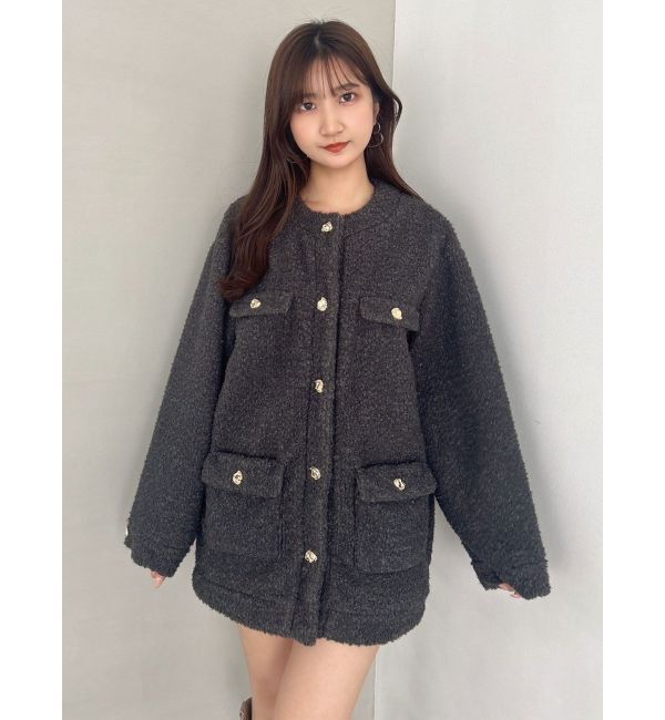 dazzlin「ボアフレンチブルゾン」|ブルゾン・スタジャン|