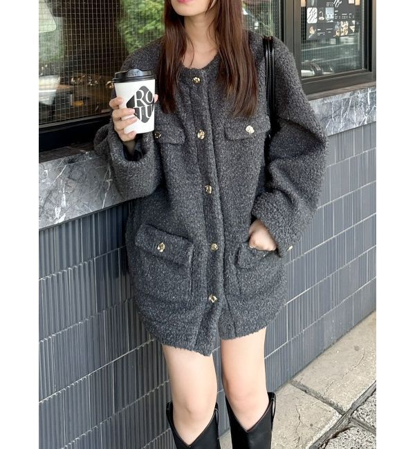 dazzlin「ボアフレンチブルゾン」|ブルゾン・スタジャン|