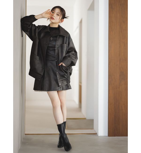 dazzlin「【SETUP】ヘムチュールベルトキャミワンピース※セットアップ対応」|ワンピース|