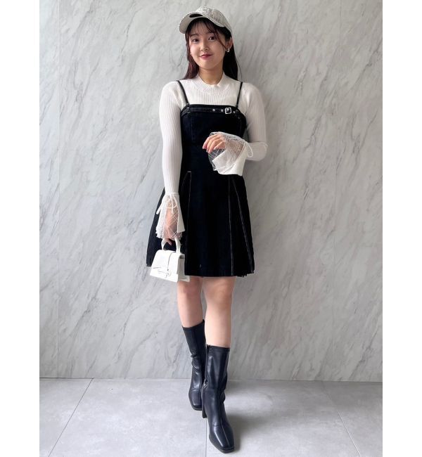 dazzlin「【SETUP】ヘムチュールベルトキャミワンピース※セットアップ対応」|ワンピース|