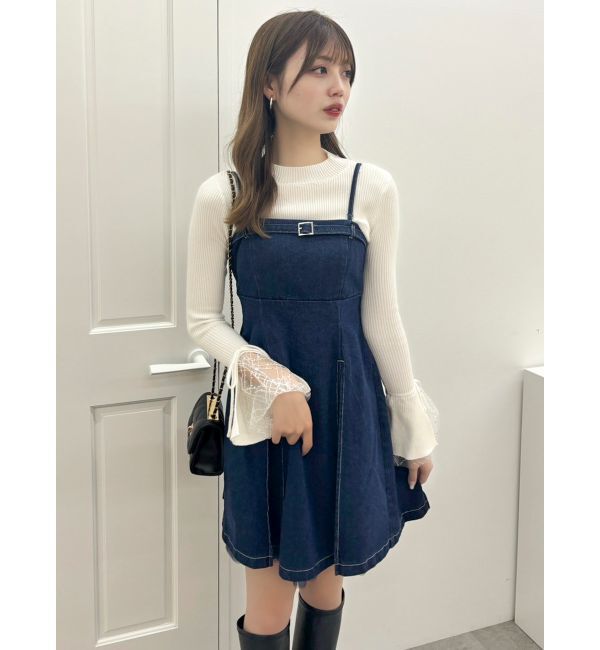 dazzlin「【SETUP】ヘムチュールベルトキャミワンピース※セットアップ対応」|ワンピース|