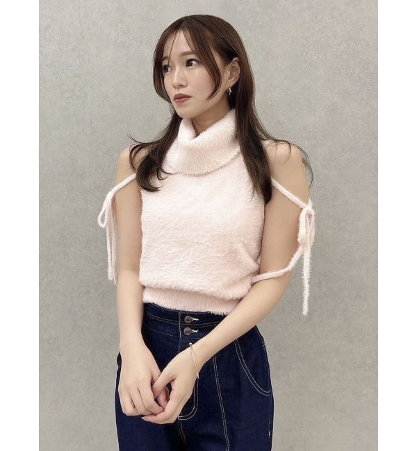 dazzlin「ミニシャギーオフタートル」|ニット・セーター|