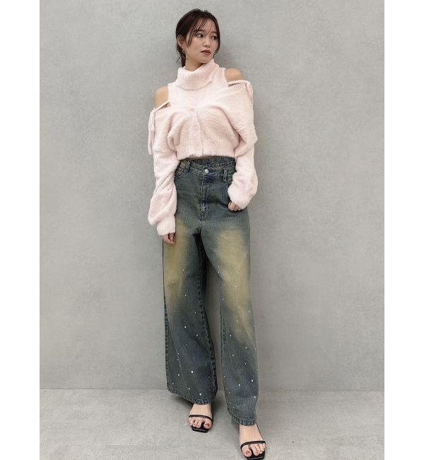 dazzlin「ミニシャギーオフタートル」|ニット・セーター|