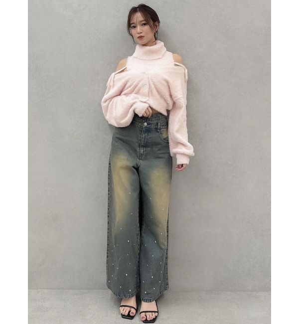 dazzlin「ミニシャギーオフタートル」|ニット・セーター|