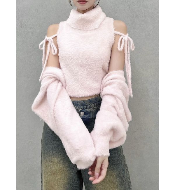 dazzlin「ミニシャギーオフタートル」|ニット・セーター|