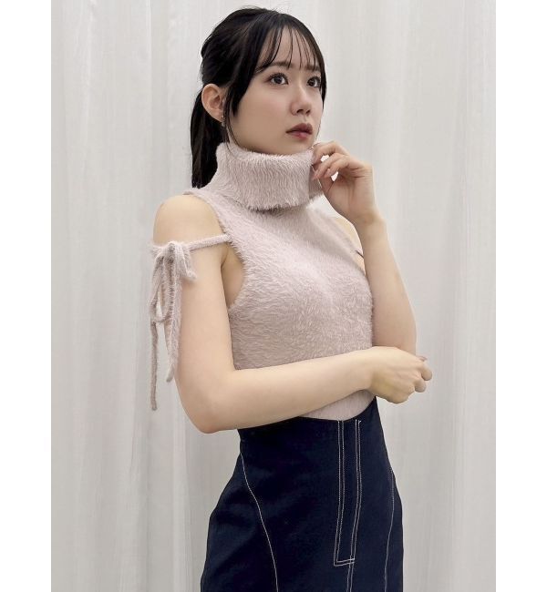 dazzlin「ミニシャギーオフタートル」|ニット・セーター|