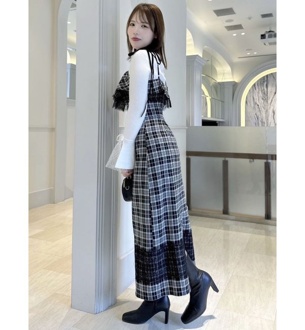 dazzlin「レースヘムキャミワンピース」|ワンピース|