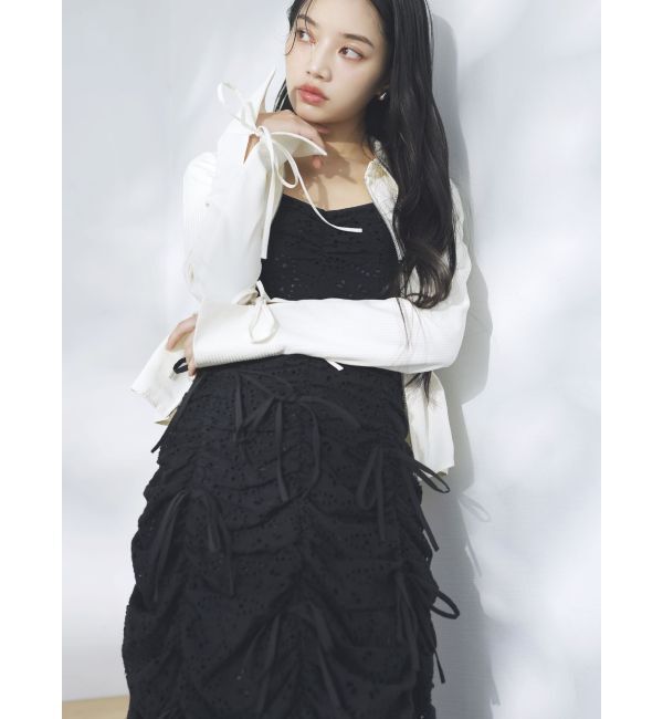 dazzlin「ダブルファスナーギャザーシャツ」|シャツ・ブラウス|