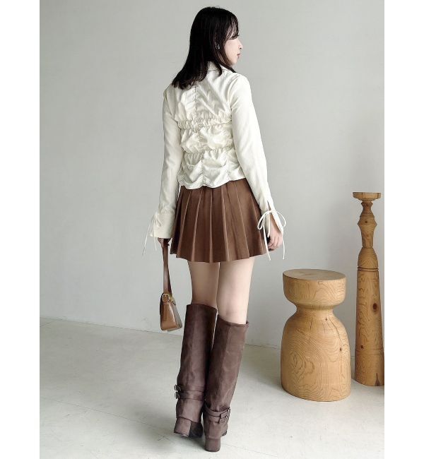 dazzlin「ダブルファスナーギャザーシャツ」|シャツ・ブラウス|