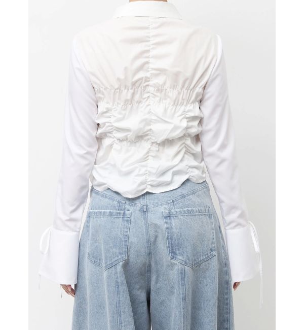 dazzlin「ダブルファスナーギャザーシャツ」|シャツ・ブラウス|
