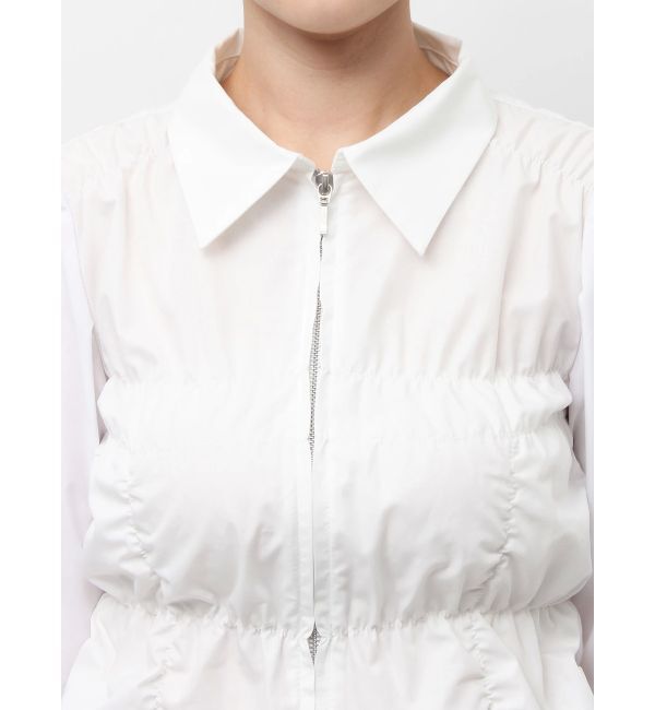 dazzlin「ダブルファスナーギャザーシャツ」|シャツ・ブラウス|