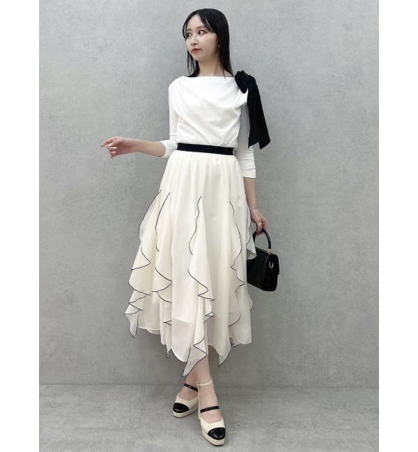 dazzlin「ペタルヘムオーガンスカート」|スカート|