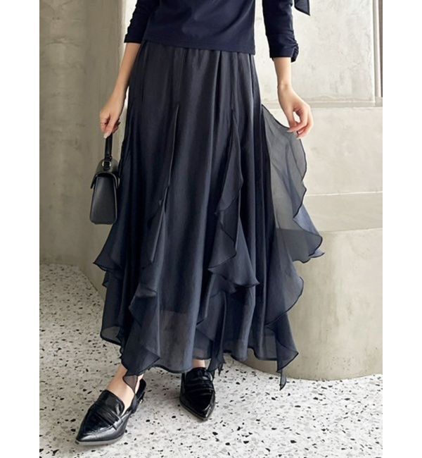 dazzlin「ペタルヘムオーガンスカート」|スカート|