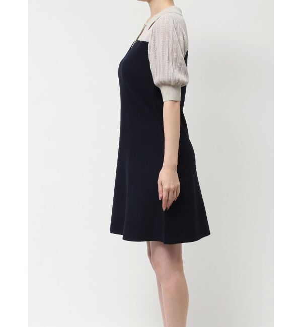dazzlin「シアーポロニットミニワンピース」|ワンピース|