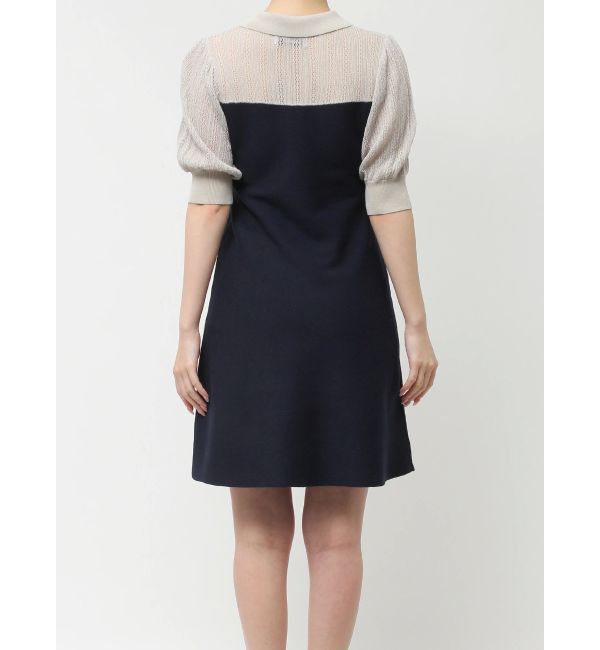 dazzlin「シアーポロニットミニワンピース」|ワンピース|