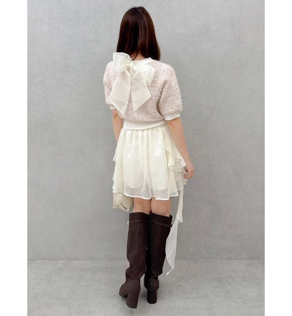 dazzlin「2WAYバックリボンヘアリーニット」|ニット・セーター|