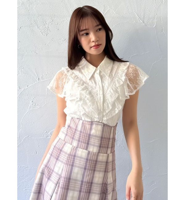 dazzlin「ラッフルフリルブラウス」|シャツ・ブラウス|