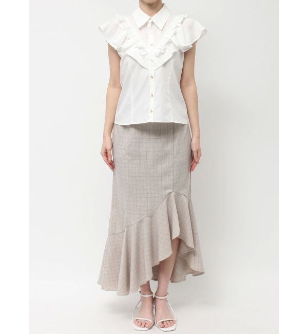 dazzlin「ラッフルフリルブラウス」|シャツ・ブラウス|