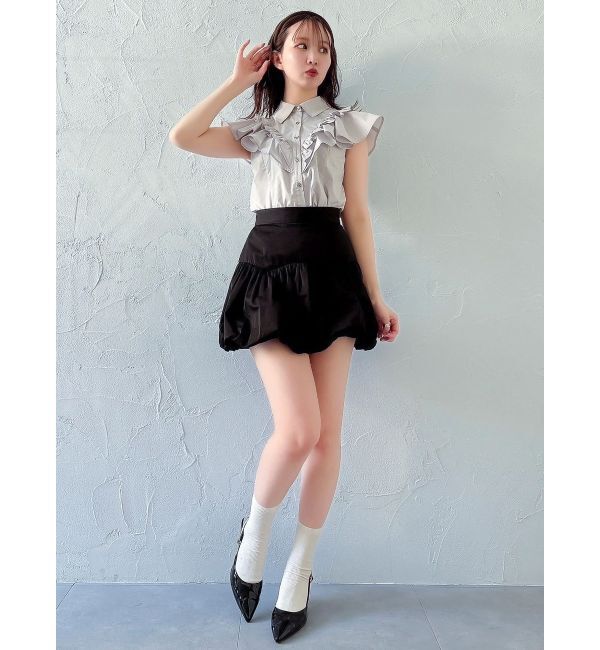 dazzlin「ラッフルフリルブラウス」|シャツ・ブラウス|