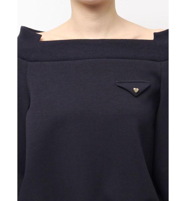 dazzlin「ワイドスクエアネックスウェット」|Tシャツ・カットソー|