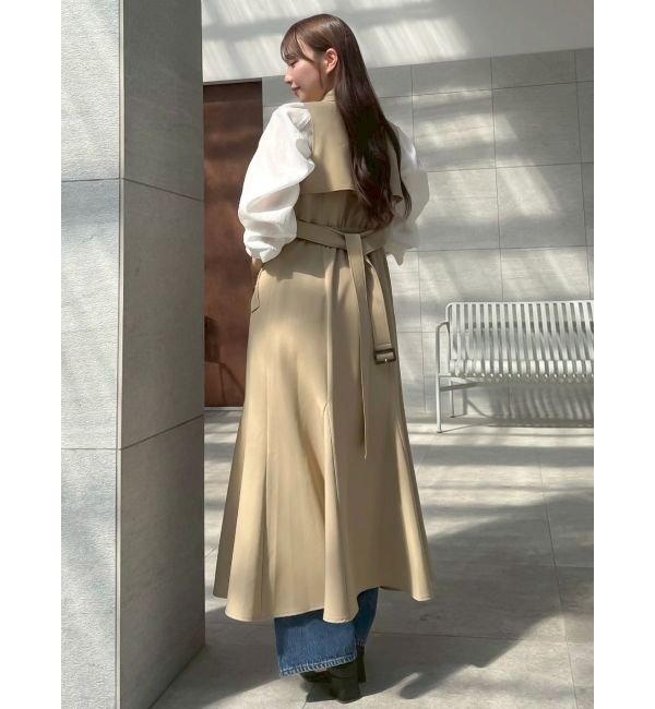 dazzlin「【WEB限定カラーあり】トレンチディティールジレワンピース」|ワンピース|