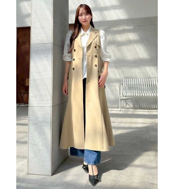 dazzlin「【WEB限定カラーあり】トレンチディティールジレワンピース」|ワンピース|