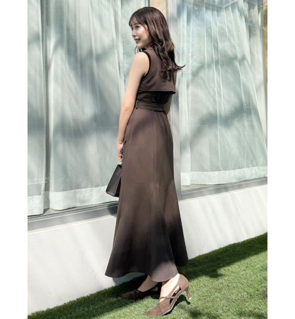 dazzlin「【WEB限定カラーあり】トレンチディティールジレワンピース」|ワンピース|