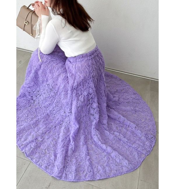 dazzlin「モチーフボリュームフレアスカート」|スカート|