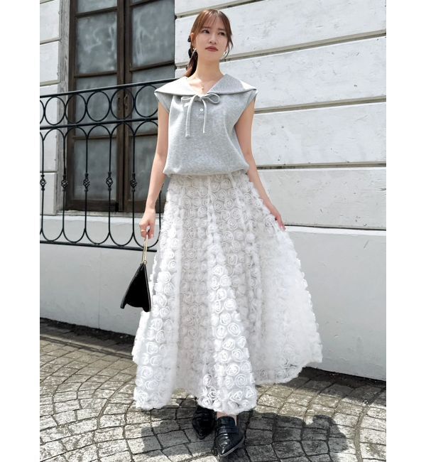 dazzlin「モチーフボリュームフレアスカート」|スカート|