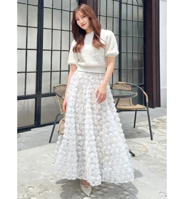 dazzlin「モチーフボリュームフレアスカート」|スカート|