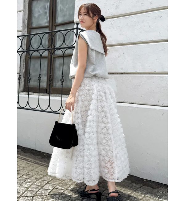 dazzlin「モチーフボリュームフレアスカート」|スカート|