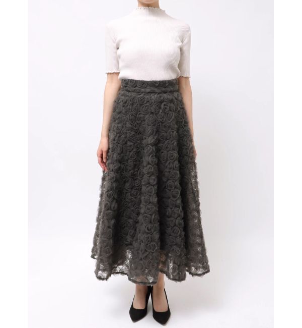 dazzlin「モチーフボリュームフレアスカート」|スカート|