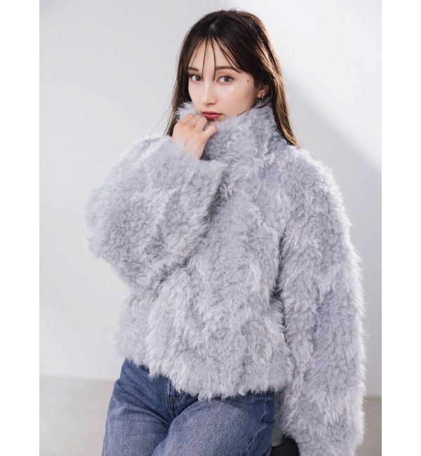 dazzlin「カールエコファーブルゾン」|ブルゾン・スタジャン|