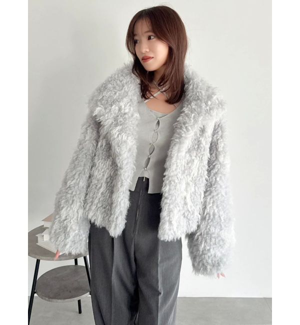 dazzlin「カールエコファーブルゾン」|ブルゾン・スタジャン|