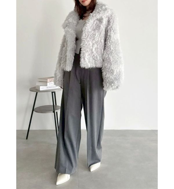 dazzlin「カールエコファーブルゾン」|ブルゾン・スタジャン|