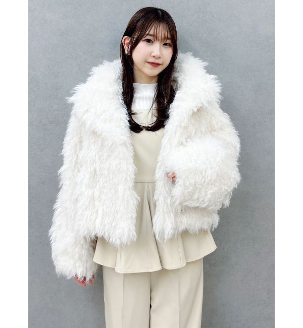 dazzlin「カールエコファーブルゾン」|ブルゾン・スタジャン|