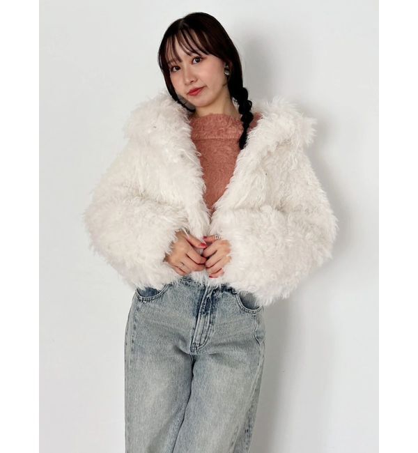 dazzlin「カールエコファーブルゾン」|ブルゾン・スタジャン|