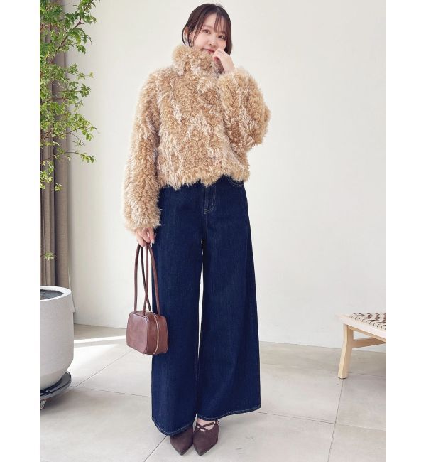 dazzlin「カールエコファーブルゾン」|ブルゾン・スタジャン|